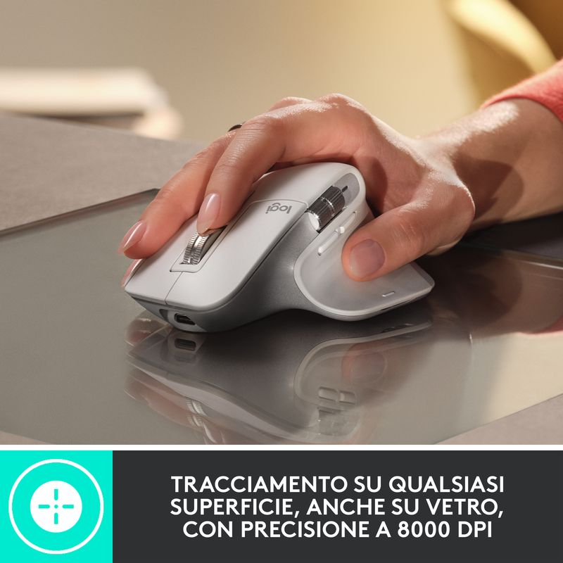 Logitech-MX-Master-3S-mouse-Mano-destra-RF-senza-fili---Bluetooth-Laser-8000-DPI