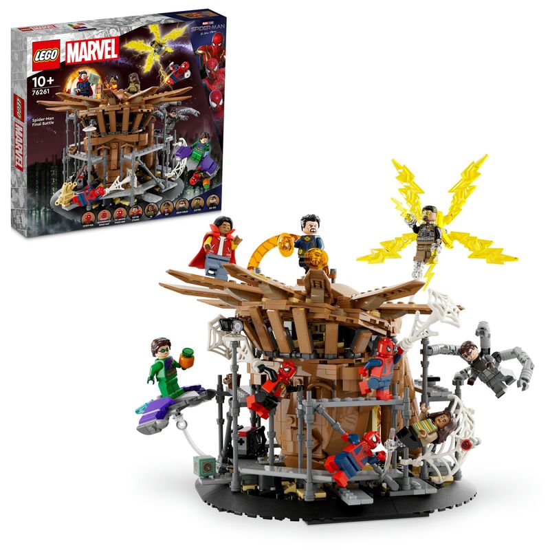 LEGO-Marvel-76261-La-Battaglia-Finale-di-Spider-Man-Ricrea-la-Scena-di-Spider-Man--No-Way-Home-con-3-Minifigure-di-Peter-Parker