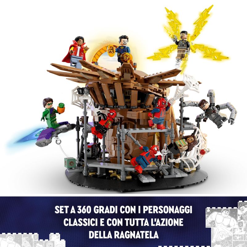 LEGO-Marvel-76261-La-Battaglia-Finale-di-Spider-Man-Ricrea-la-Scena-di-Spider-Man--No-Way-Home-con-3-Minifigure-di-Peter-Parker
