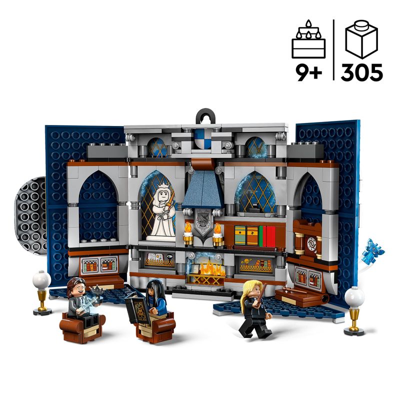 LEGO-Harry-Potter-76411-Stendardo-della-Casa-Corvonero-da-Parete-Sala-Comune-Castello-di-Hogwarts-Giocattolo-da-Collezione