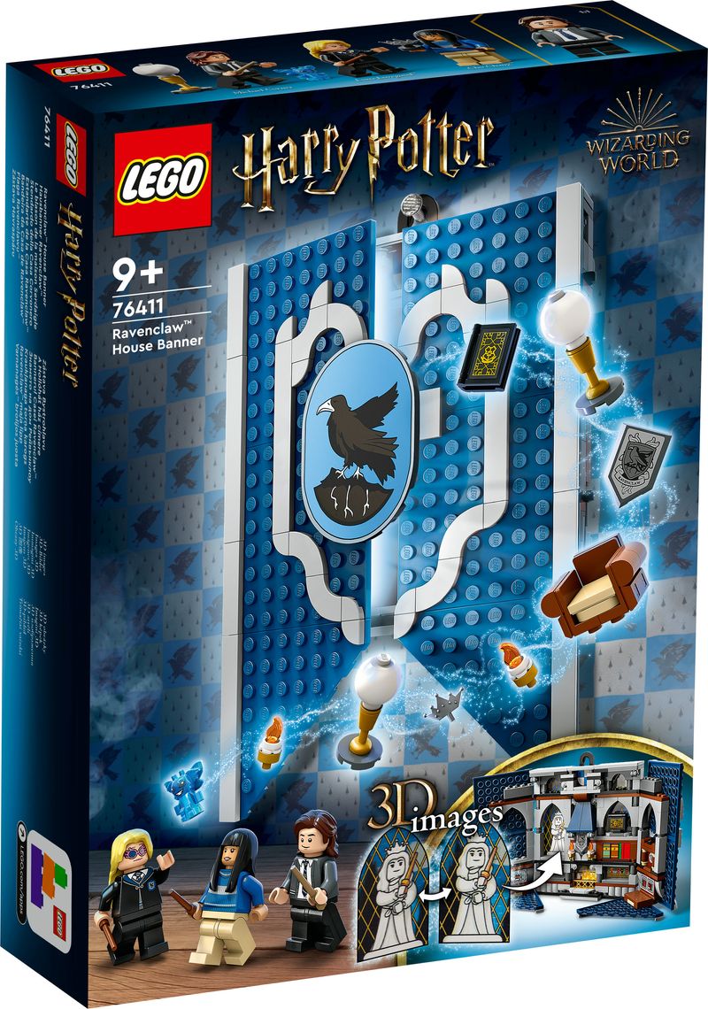 LEGO-Harry-Potter-76411-Stendardo-della-Casa-Corvonero-da-Parete-Sala-Comune-Castello-di-Hogwarts-Giocattolo-da-Collezione