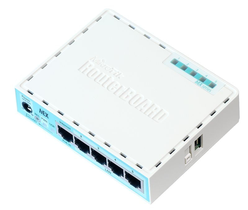 Mikrotik RB750GR3 router cablato Gigabit Ethernet Turchese, Bianco