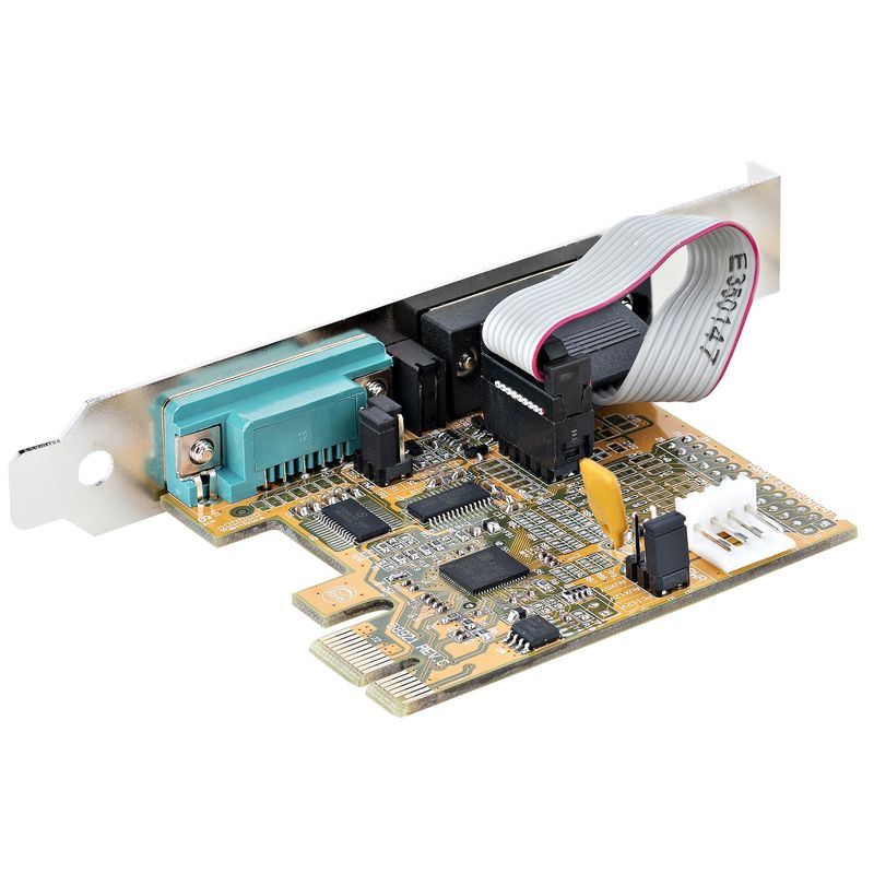 StarTech.com-Scheda-seriale-PCI-Express-a-2-porte--Scheda-di-interfaccia-seriale-da-PCIe-a-RS232--DB9--con-16C1050-UART-e-ritenzione-COM-5V-12V--Windows-e-Linux--21050-PC-SERIAL-CARD-