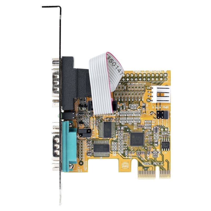 StarTech.com-Scheda-seriale-PCI-Express-a-2-porte--Scheda-di-interfaccia-seriale-da-PCIe-a-RS232--DB9--con-16C1050-UART-e-ritenzione-COM-5V-12V--Windows-e-Linux--21050-PC-SERIAL-CARD-