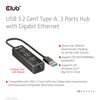 Club3D-Hub-Usb-3.2-Gen1-Type-A-3-Ports-Gigabit-Ethernet