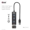Club3D-Hub-Usb-3.2-Gen1-Type-A-3-Ports-Gigabit-Ethernet