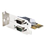 StarTech.com-Scheda-seriale-PCI-Express-a-2-porte--Scheda-di-interfaccia-seriale-da-PCIe-a-RS232--DB9--con-16C1050-UART-e-ritenzione-COM-5V-12V--Windows-e-Linux--21050-PC-SERIAL-CARD-