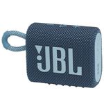 JBL GO 3 Altoparlante Bluetooth 5.1 4.2W - Resistenza all'acqua IPX7 - Autonomia fino a 5H - Mani liberi - Colore blu