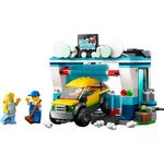 LEGO City 60362 Autolavaggio, Gioco per Bambini 6+ Anni con Spazzole Rotanti, Macchina Giocattolo e 2 Minifigure