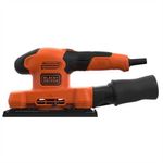 Black & Decker BEW220 Levigatrice orbitale 14000 Giri/min Nero, Arancione