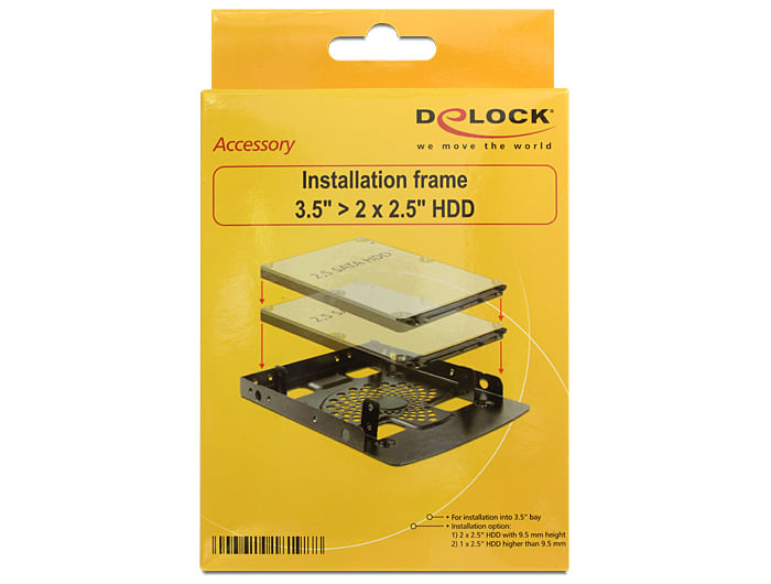 Delock-telaio-di-montaggio-35---2-x-25--HDD