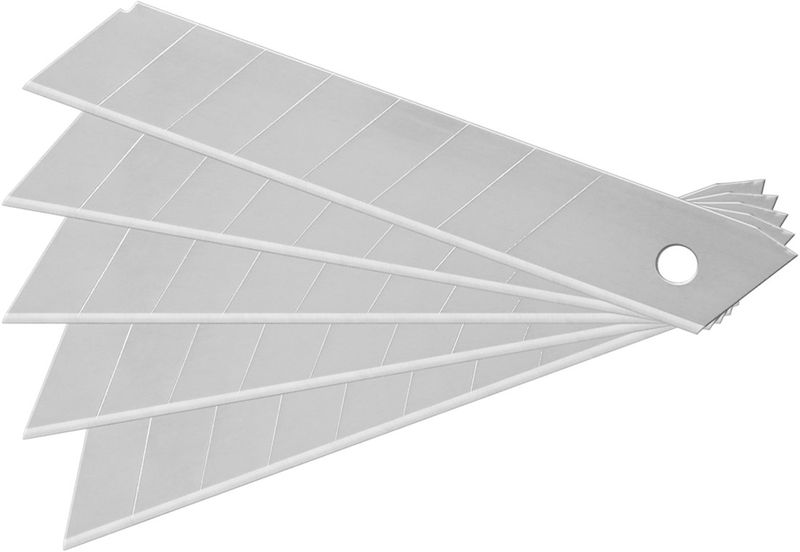 Ersatzklingen-18-mm-fA¼r-Mehrzweck-Messer-und-Profi-Messer-VE--10-StA¼ck-Geeignet-fA¼r-Mehrzweck-Messer-93934-und-Profi-Me