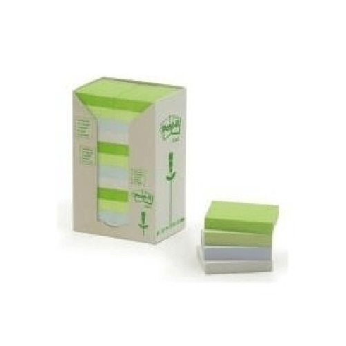 Foglietti-Post-it-Notes-in-carta-riciclata-assortiti-pastello-conf.-Torre-da-24-blocchetti-da-100-ff---653-1RPT-N