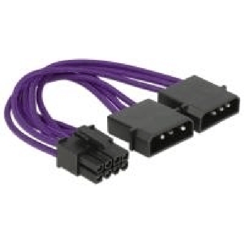 Anschlsse-1-x-PCI-Express-8-Pin-Stecker--2-x-4-Pin-Stecker--Drahtquerschnitt-18-AWG--Innenleiter-verzinntes-Kupfer--Span