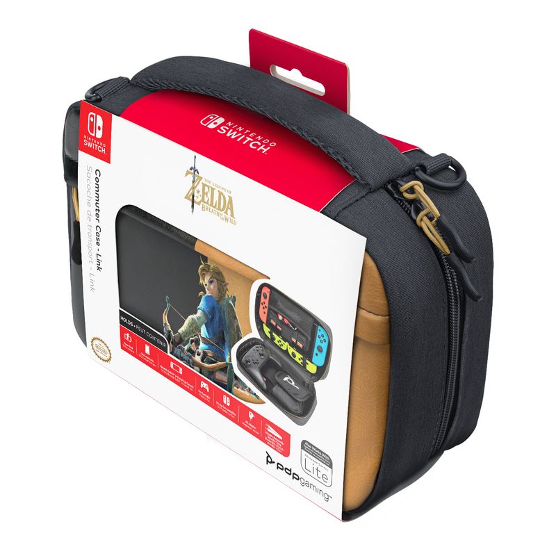 PDP-Commuter--Hyrule-Hero-Link-Custodia-rigida-Nintendo-Nero-Marrone