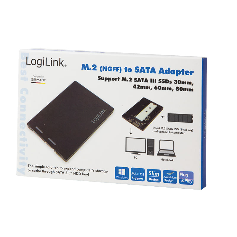 Adattatore-Logilink-M.2-SSD-a-SATA-da-25-pollici--AD0019-