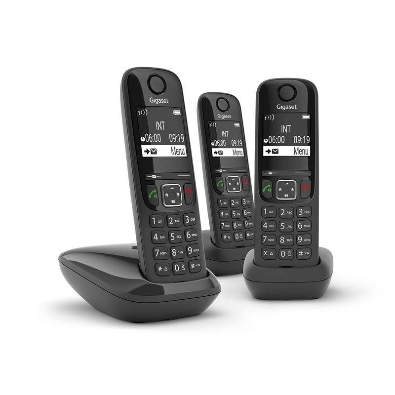 Gigaset-AS690-Trio-Telefono-DECT-Identificatore-di-chiamata-Nero