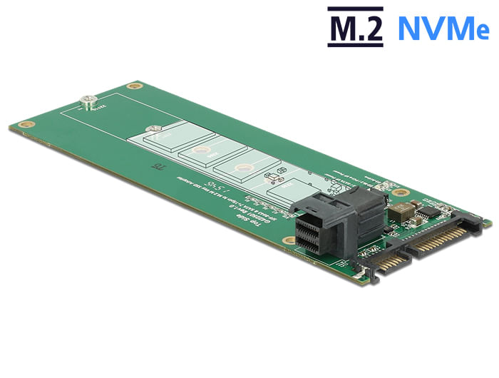 Delock-Convertitore-SATA-22-pin---SFF-8643-NVMe--1-x-chiave-M.2-M