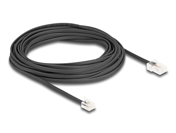 Delock-cavo-telefonico-da-spina-RJ45-a-spina-RJ11-nero-10-m