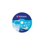 Verbatim CD-R 52X 700MB 10PK OPS Wrap EP 10 pz (VERBATIM CD-R 700MB 52X EXTRA PROTECTION SURFACE 10 PK WRAP)