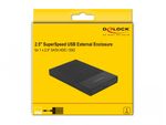 Delock-Alloggiamento-esterno-per-HDD-SSD-SATA-da-25--con-presa-Micro-B-USB-SuperSpeed-tipo-B---senza-attrezzi