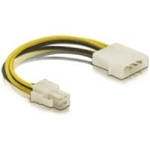 Delock Anschluss P4 Stecker (Intel Mainboard)  Molex 4pin Stecker  Kabellnge ca.15cm