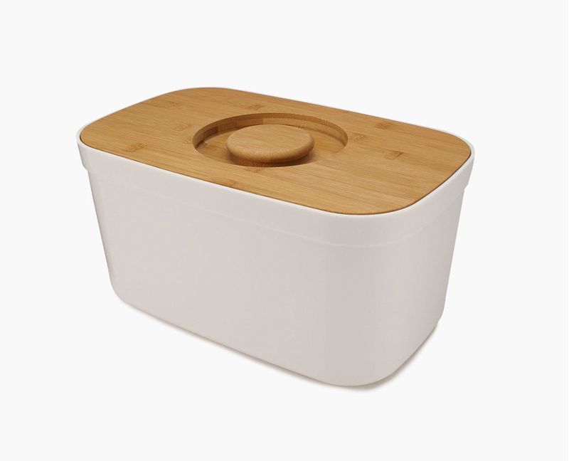 Joseph-Joseph-Bread-Bin-contenitore-per-pane-Rettangolare-Bianco-Bamboo-Plastica