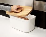 Joseph-Joseph-Bread-Bin-contenitore-per-pane-Rettangolare-Bianco-Bamboo-Plastica