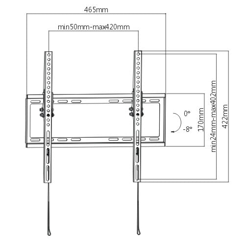 Link-Accessori-LKBR03-Supporto-TV-a-parete-1397-cm--55---Nero