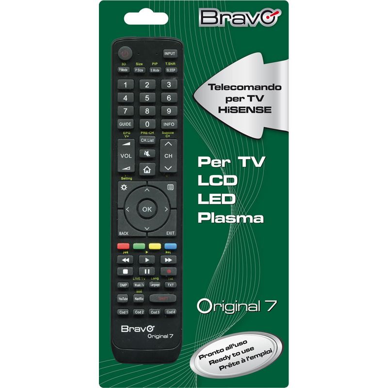 Bravo-Original-7-telecomando-IR-Wireless-TV-Pulsanti