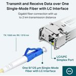 TP-Link-TL-SM321A-modulo-del-ricetrasmettitore-di-rete-Fibra-ottica-1250-Mbit-s-SFP