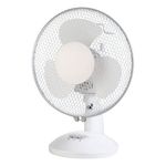 Emerio FN-114201 Bianco | Ventilatore da tavolo | 23 cm, 2 impostazioni di velocita