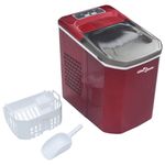 vidaXL-Macchina-per-il-Ghiaccio-Rossa-14-L-15-kg---24-h