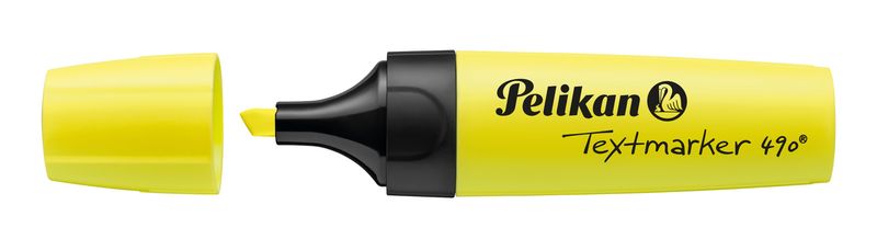 Evidenziatore-Pelikan-Textmarker-490---A-base-d-acqua---3-larghezze-di-linea---Colore-giallo-fluorescente