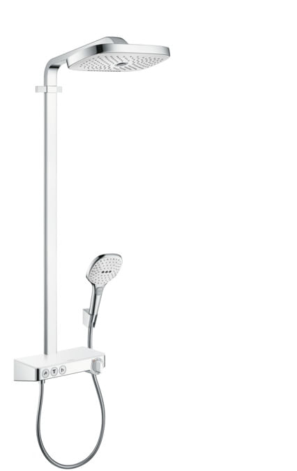 Hansgrohe Raind.27127 Colonna Doccia Termostatico Esterno Bianco-Cromo