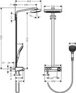 Hansgrohe-Raindance-Select-E-sistema-di-doccia-Cromo-Bianco