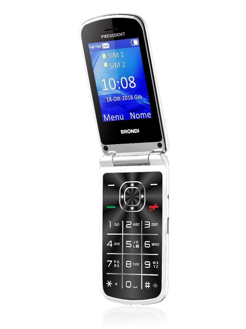 Brondi-President-762-cm--3---130-g-Bianco-Telefono-cellulare-basico