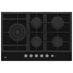 Beko HILL 75235 S piano cottura Nero Da incasso 75 cm Gas 5 Fornello(i)