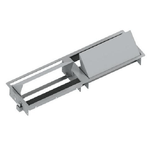 Bachmann CONI DUO short - Steckdosenleiste fÃ¼r bÃ¼ndige Montage - silbergrau, RAL 9006 (911.026)
