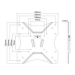 Link-Accessori-LK10031-Supporto-TV-a-parete-1067-cm--42---Nero