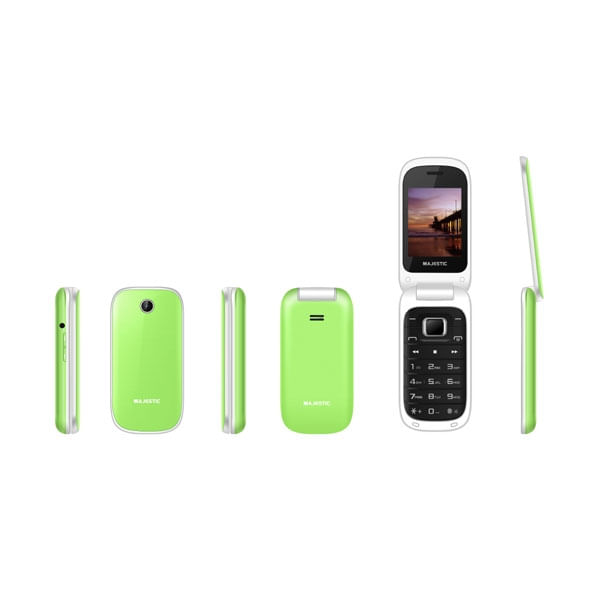 New-Majestic-TLF-Lucky-48-Flip-UMTS-61-cm--2.4---73-g-Verde-Telefono-di-livello-base