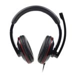 Techmade Gembird MHS-U-001 cuffia e auricolare Cablato A Padiglione Musica e Chiamate Nero