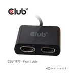 CLUB3D-USB3.2-Gen1-Type-A-to-DisplayPort™1.2-Dual-Monitor-4K60Hz-Video-Splitter