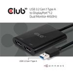 CLUB3D-USB3.2-Gen1-Type-A-to-DisplayPort™1.2-Dual-Monitor-4K60Hz-Video-Splitter