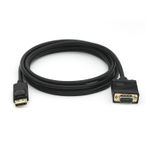 Conceptronic Cavo e Adattatore Video 2mt VGA (D-Sub) DisplayPort Nero