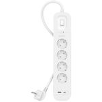 Belkin SRB001VF2M protezione da sovraccarico Bianco 4 presa[e] AC 2 m (SOCKET STRIP WITH OVERVOLTAGE - PROTECTION 4-WAY