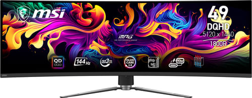 MSI-MPG-491CQP-QD-OLED-Monitor-PC-1245-cm--49--5120-x-1440-Pixel-DQHD-QDOLED-Nero