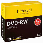 Intenso DVD-RW 4.7GB, 4x 4,7 GB 10 pz