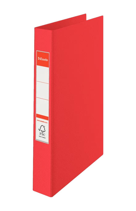 Esselte-Standard-Ring-Binders--PP-Red-2-x-25-mm-raccoglitore-ad-anelli-A4-Rosso