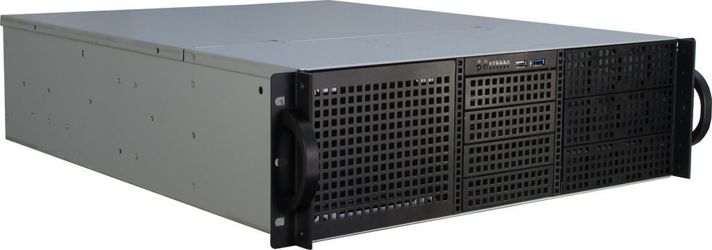 Intertec Inter-Tech 3U-30240 Supporto Nero (3U-30240 Rack Black - Warranty 12M)
